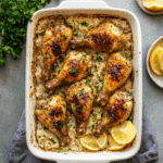 Baked Chicken Legs and Rice