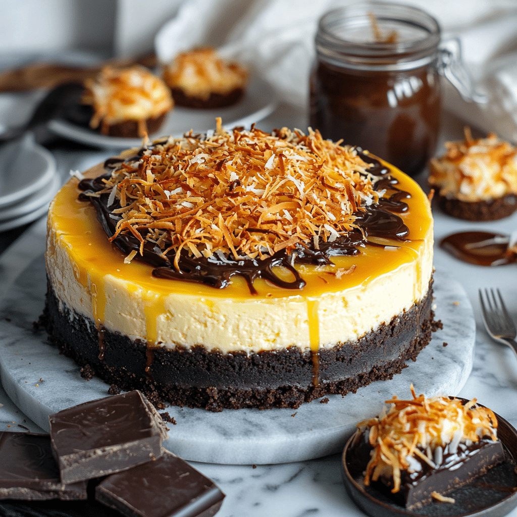 Samoa Cheesecake