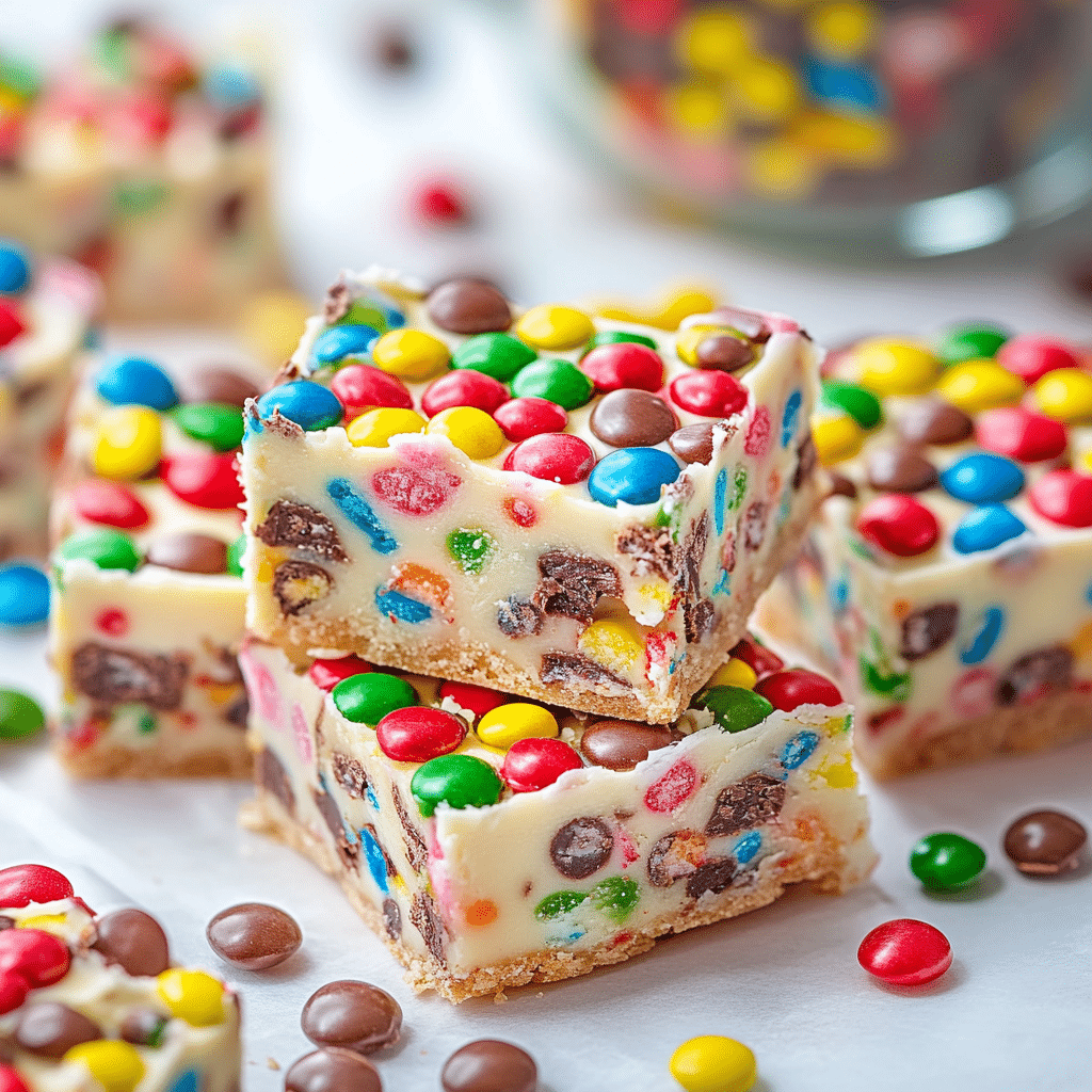 M&M Cookie Dough Fudge
