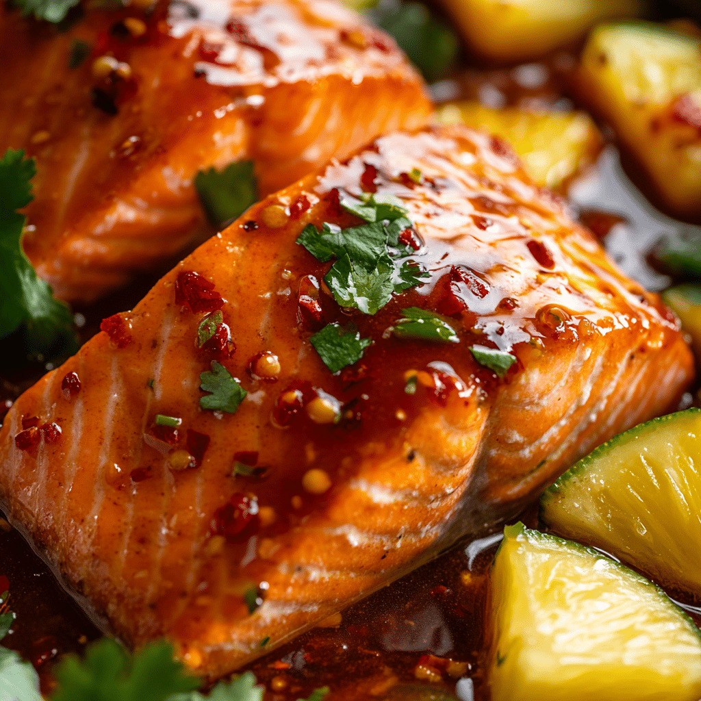 Baked Pineapple Salmon
