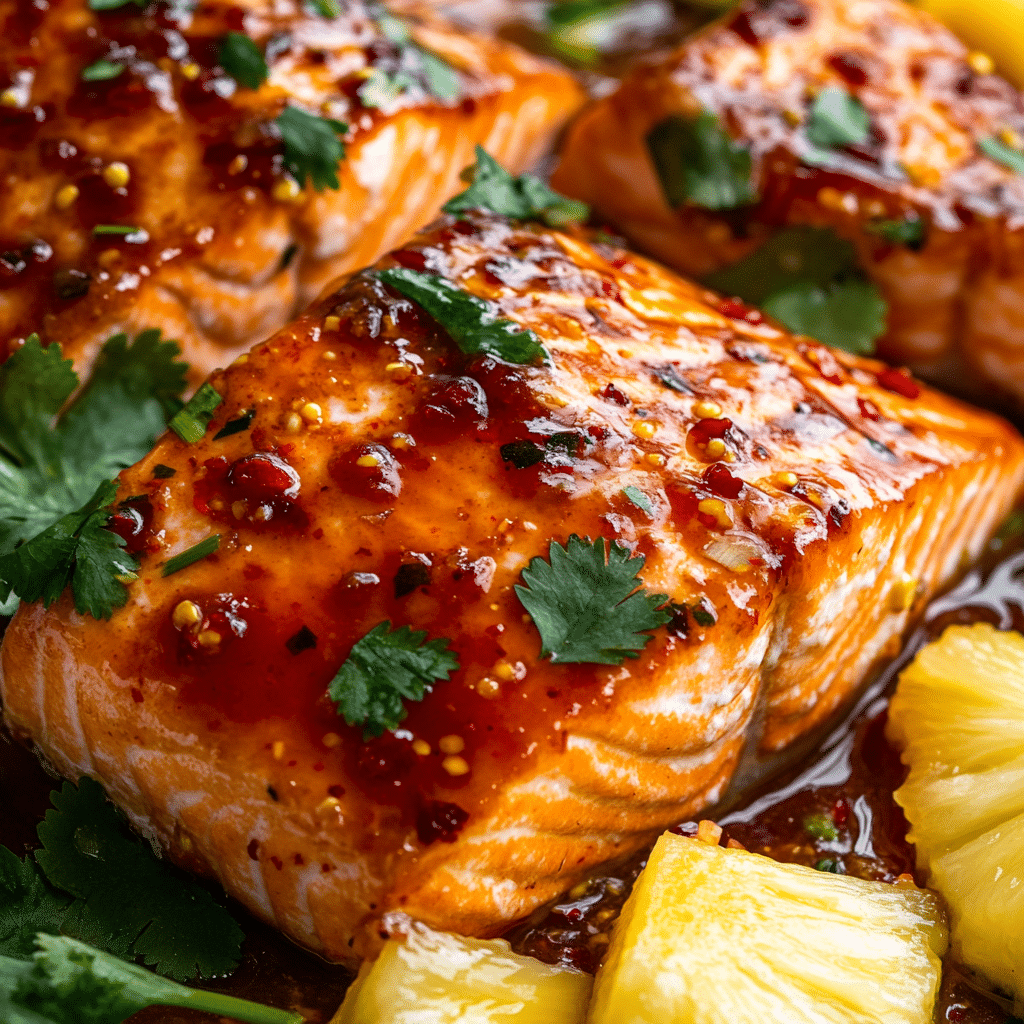 Baked Pineapple Salmon
