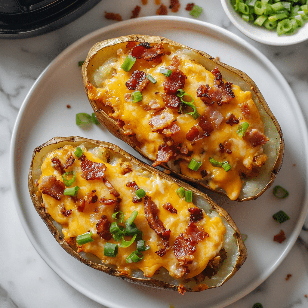 Air Fryer Twice Baked Potatoes