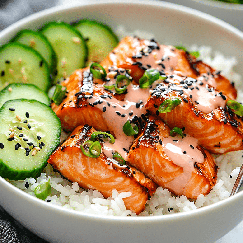 Baked Salmon Sushi Bowl