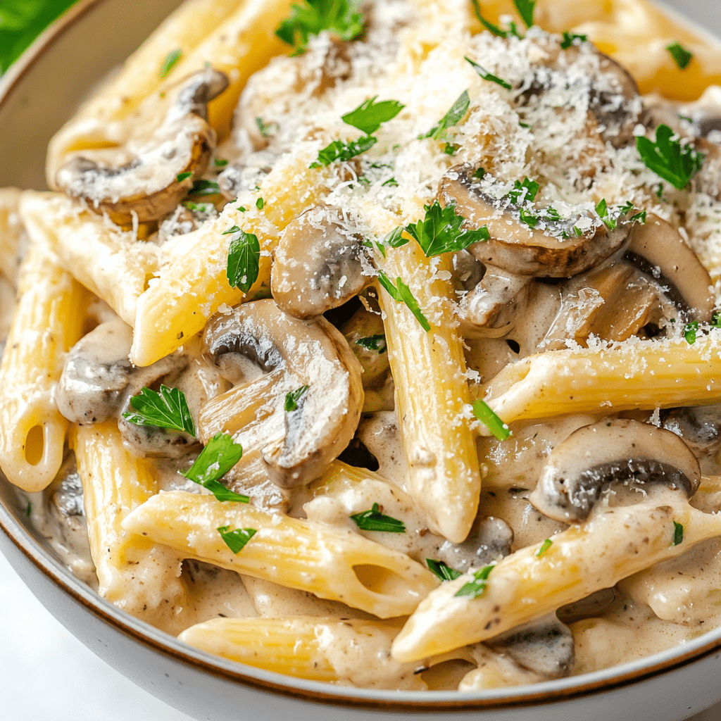 Garlic Mushroom Pasta