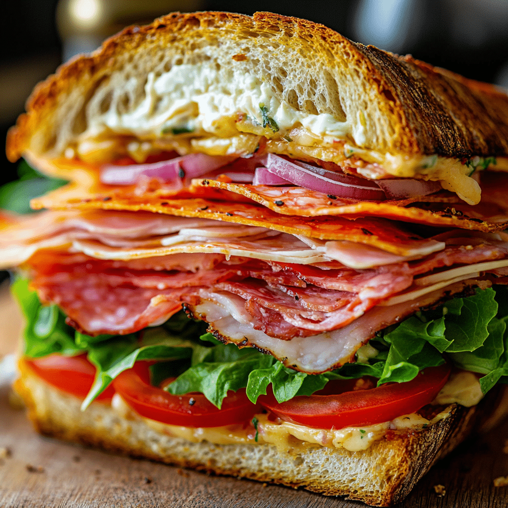 Italian Grinder Salad Sandwich
