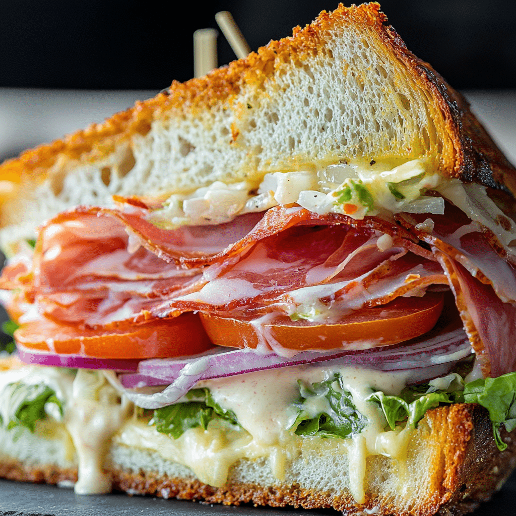 Italian Grinder Salad Sandwich