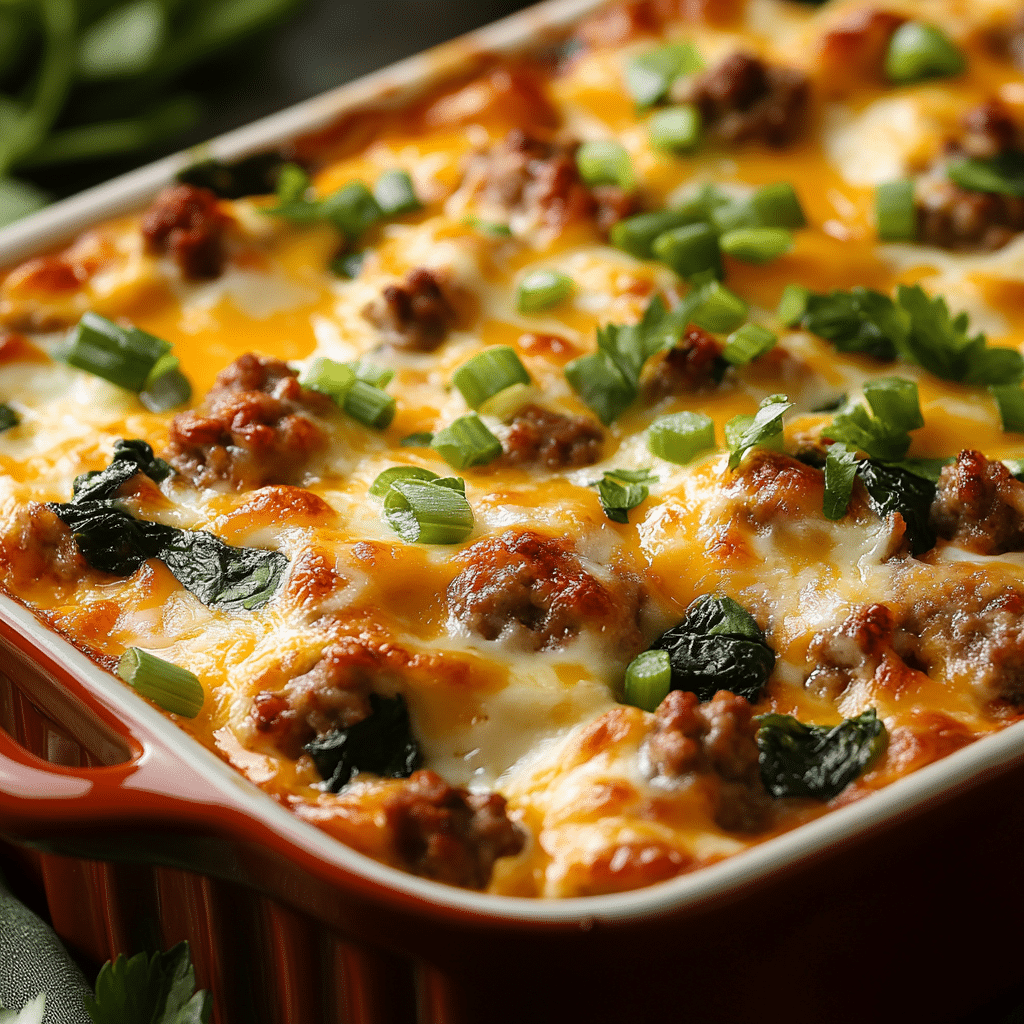 Sausage & Egg Keto Breakfast Casserole