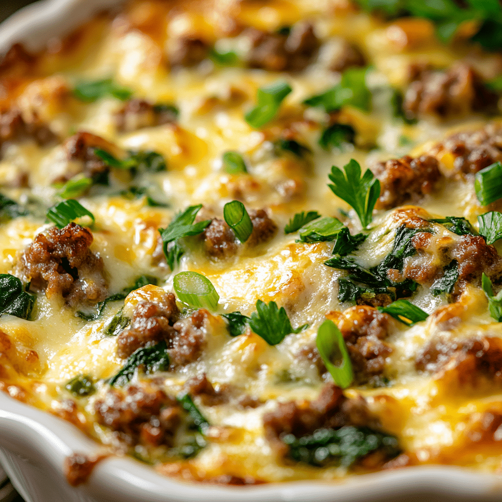 Sausage & Egg Keto Breakfast Casserole