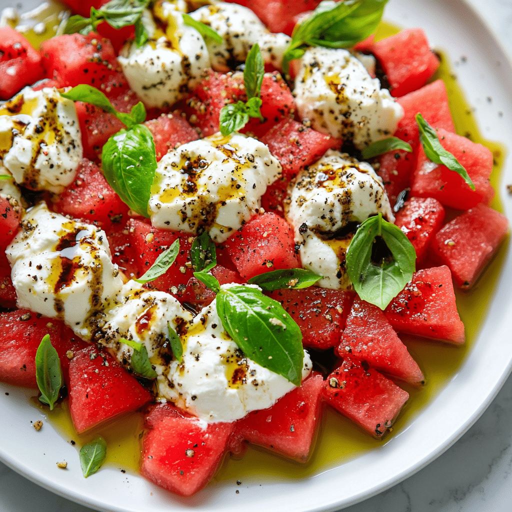 Burrata Watermelon Salad