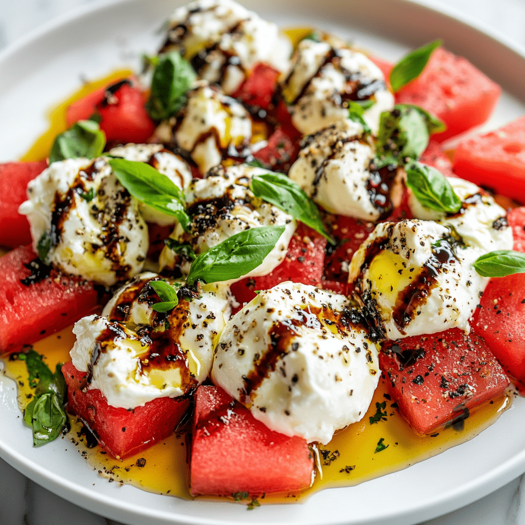 Burrata Watermelon Salad