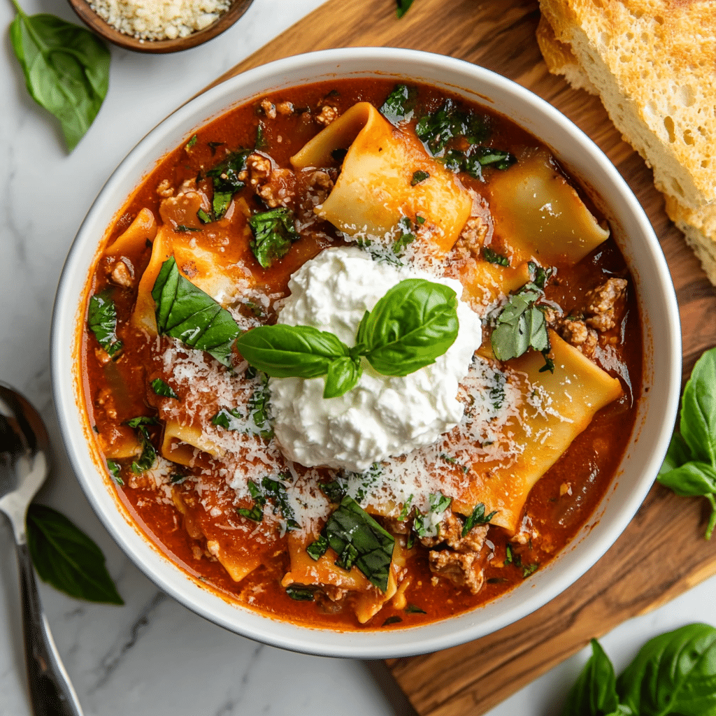 Crockpot Lasagna Soup