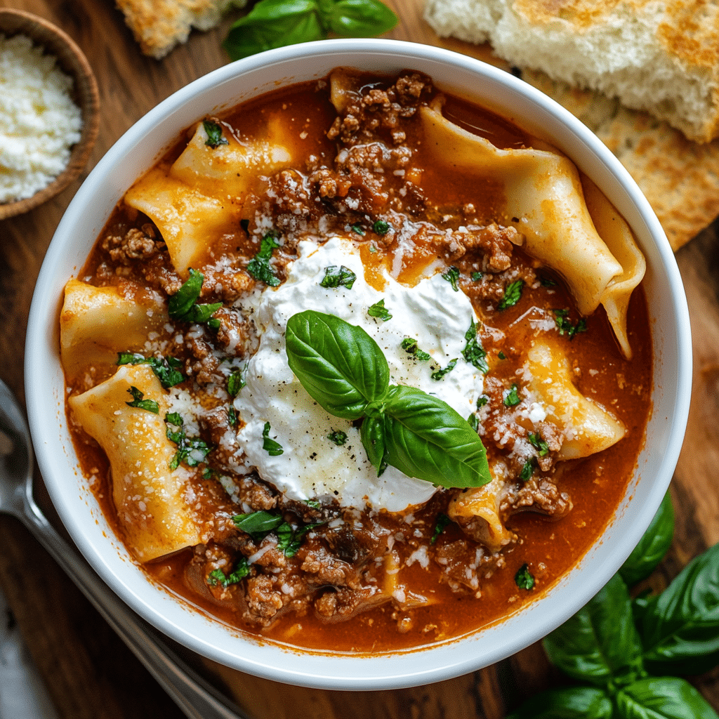 Crockpot Lasagna Soup