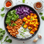 Thai Peanut Sweet Potato Buddha Bowl