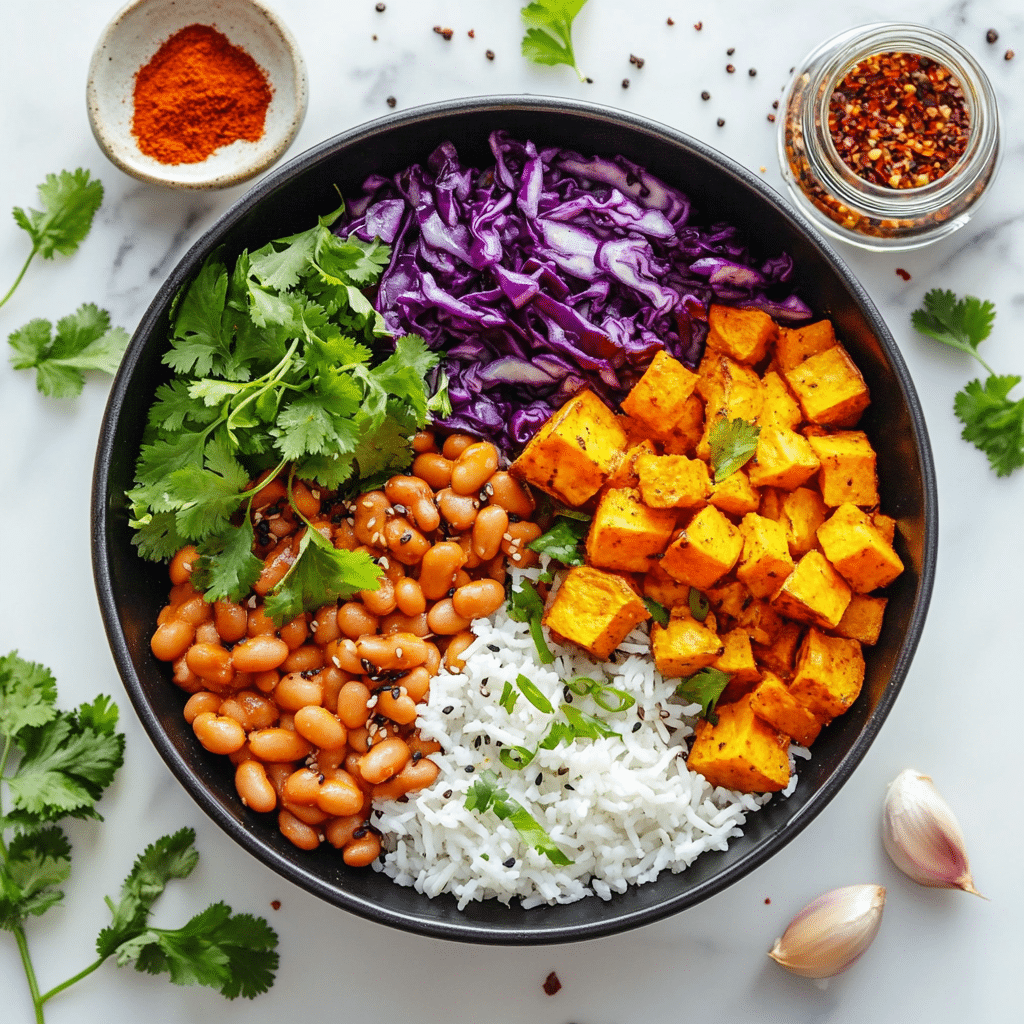 Thai Peanut Sweet Potato Buddha Bowl