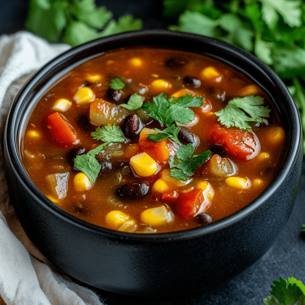 Black Bean and Lentil Soup