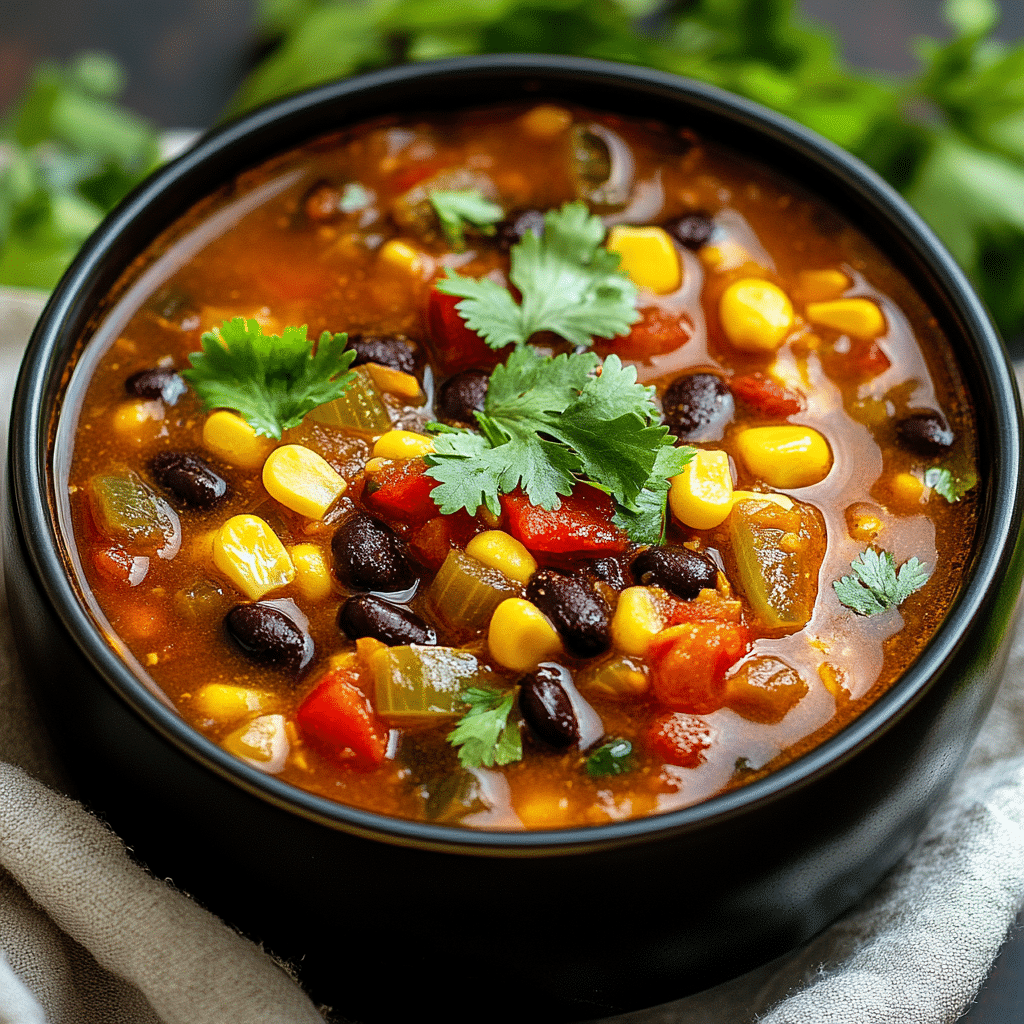 Black Bean and Lentil Soup