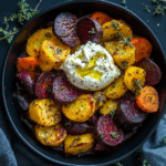 Vibrant Roasted Beets & Carrots with Creamy Burrata Salad