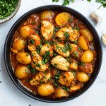 Slow Cooker Parmesan Garlic Chicken and Potatoes