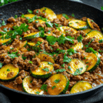Ground Turkey and Zucchini Skillet
