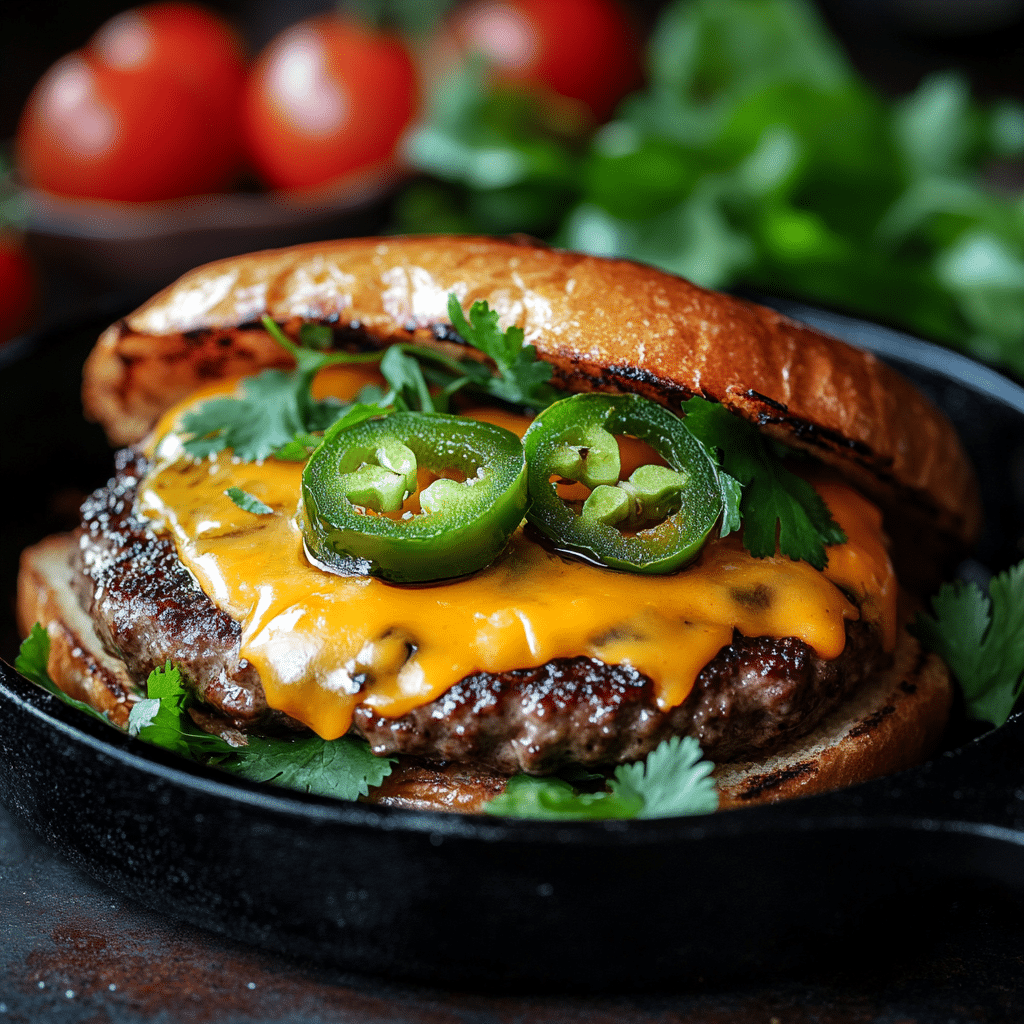 Spicy Jalapeño-Onion Smash Burgers