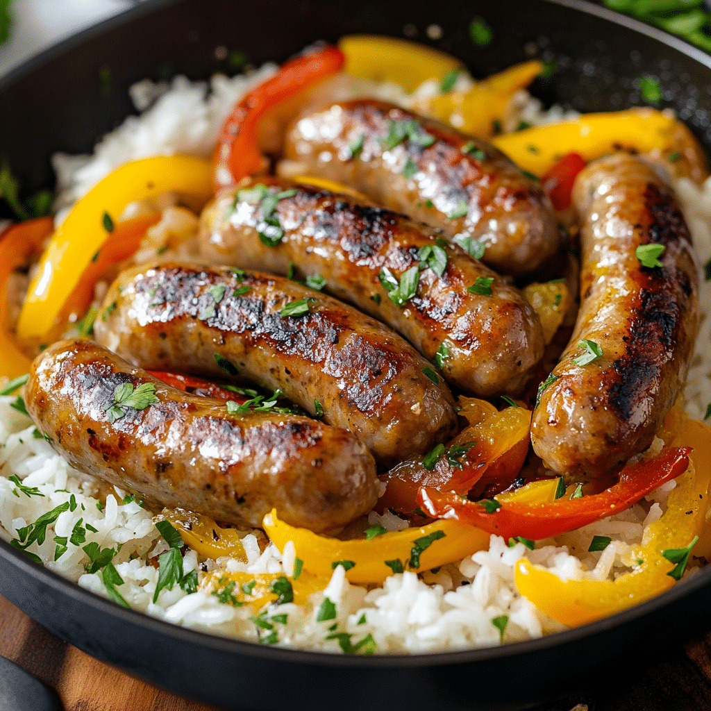 Cajun Sausage and Rice Skillet