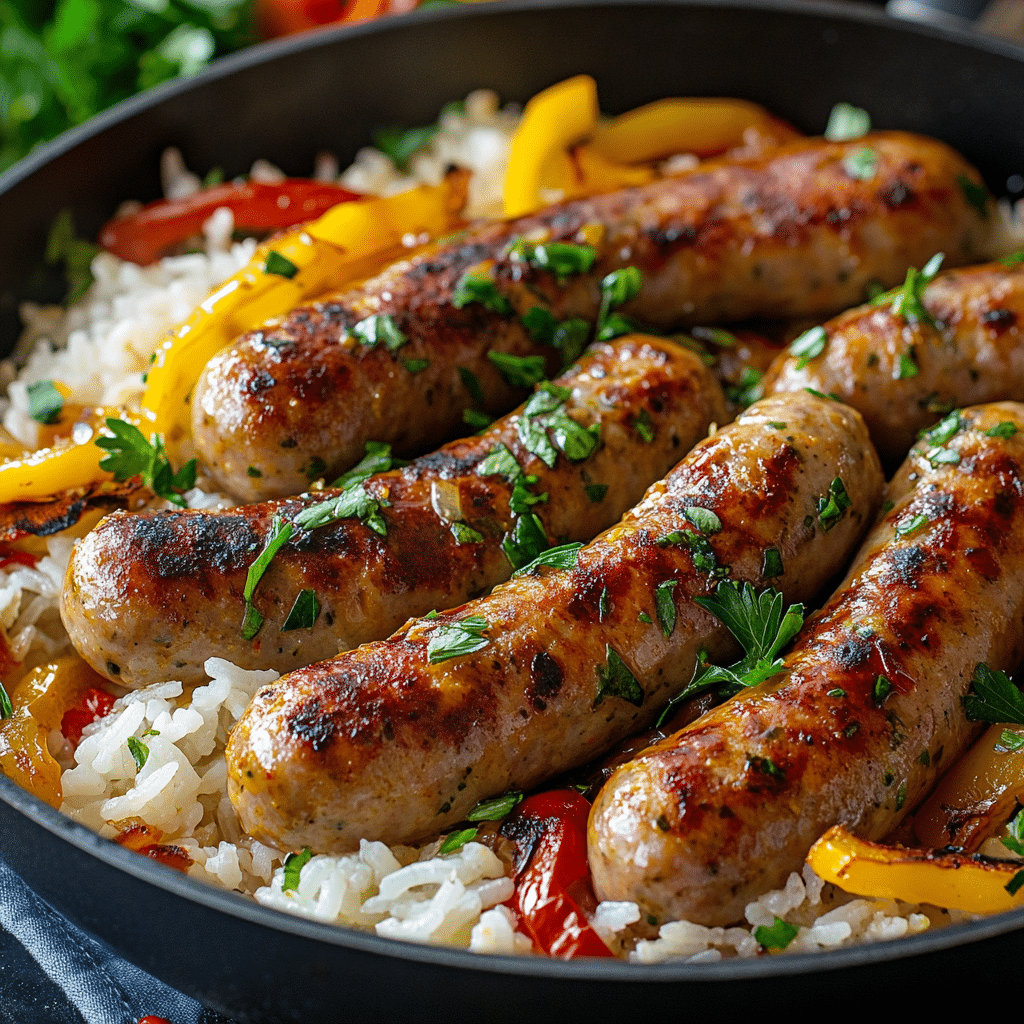 Cajun Sausage and Rice Skillet
