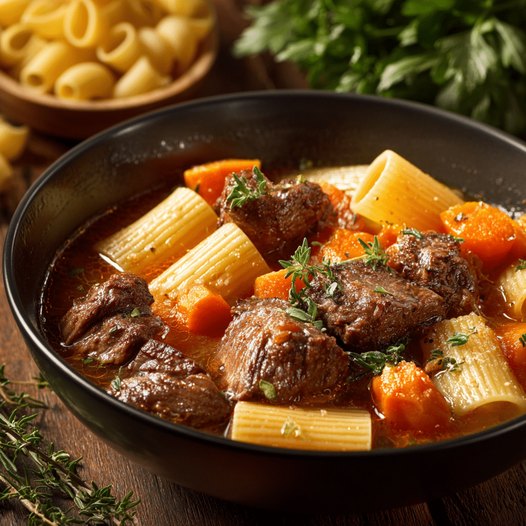 Creamy Slow Cooker Beef Pasta