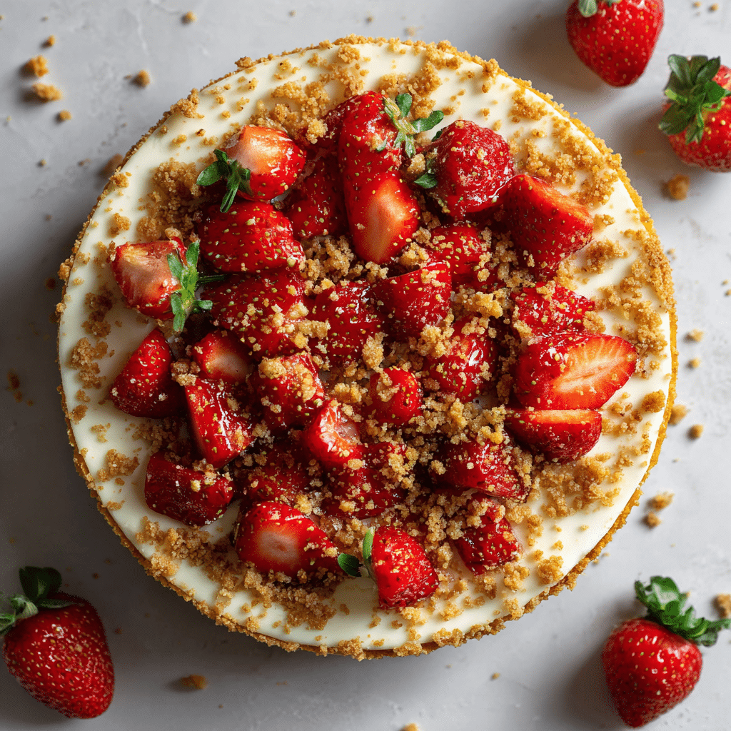 Strawberry Crunch Cheesecake