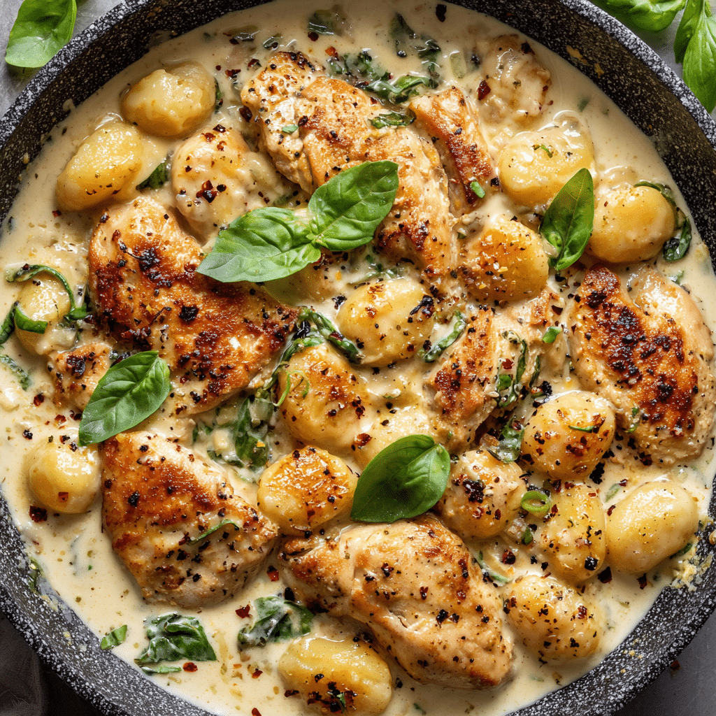 Creamy Crac Chicken Gnocchi
