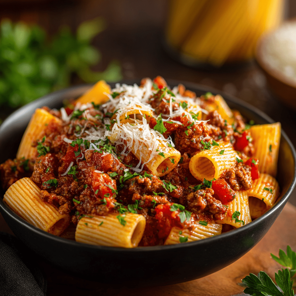 Creamy Rotel Pasta with Ground Beef
