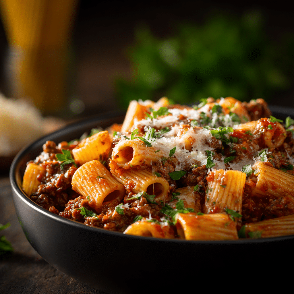 Creamy Rotel Pasta with Ground Beef