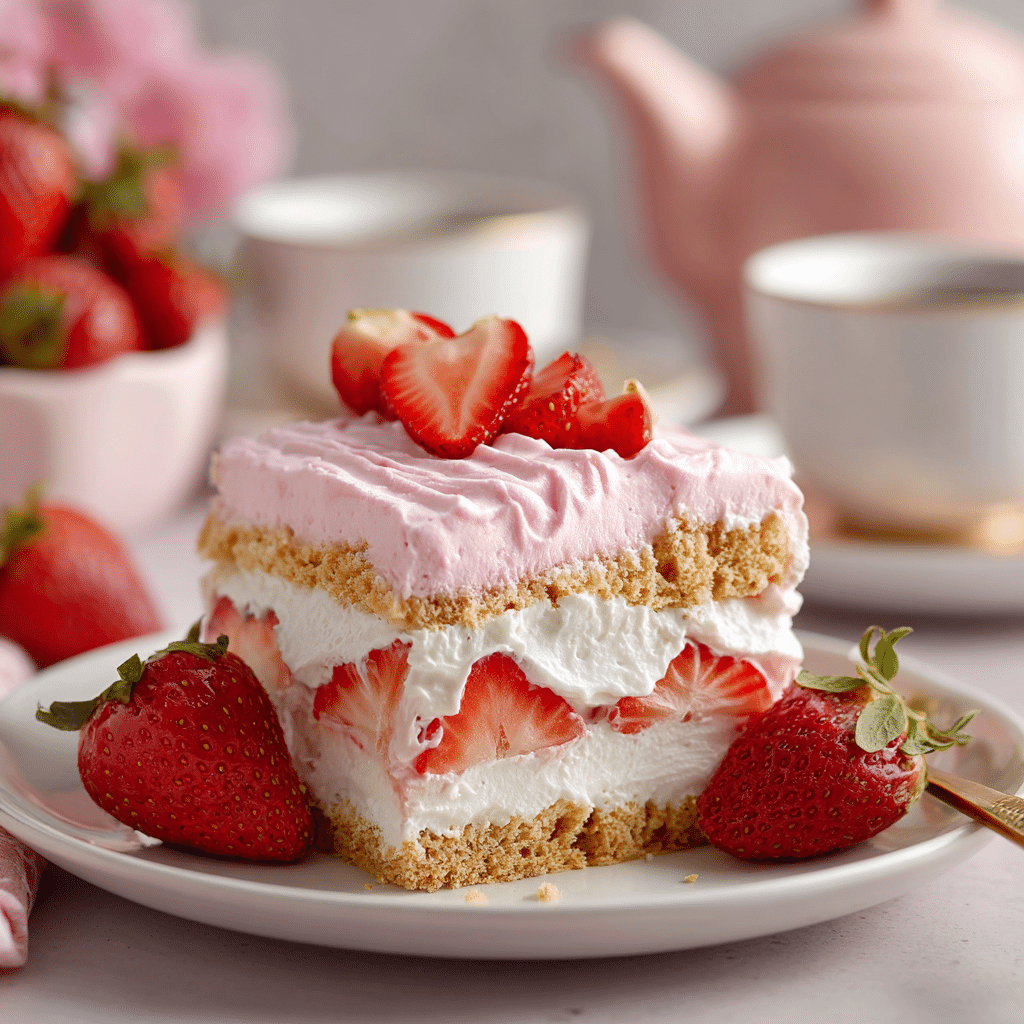 Strawberry Eclair Cake