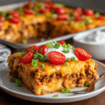 Homemade Crescent Roll Taco Pizza