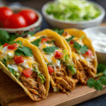 Queso Chicken Tacos