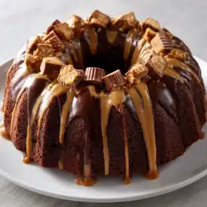 Chocolate Peanut Butter Bundt Cake Recipe